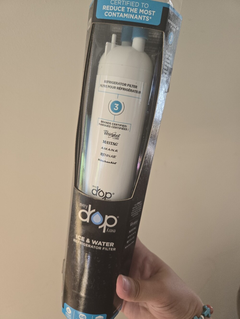 EVERYDROP Replacement ICE & WATER Refrigerator Filter #3 Whirlpool NEW